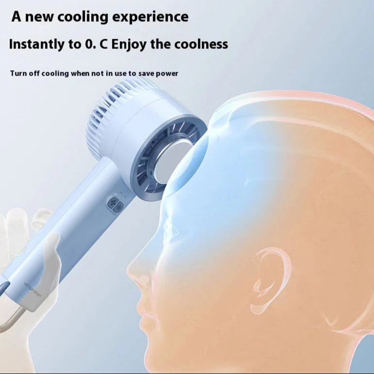 2024 Summer Gadget Handheld Turbo Jet Fan Mini Portable Ice Cold Fan Generation Brushless Motor Wind High Speed Duct Fans Violent Blower