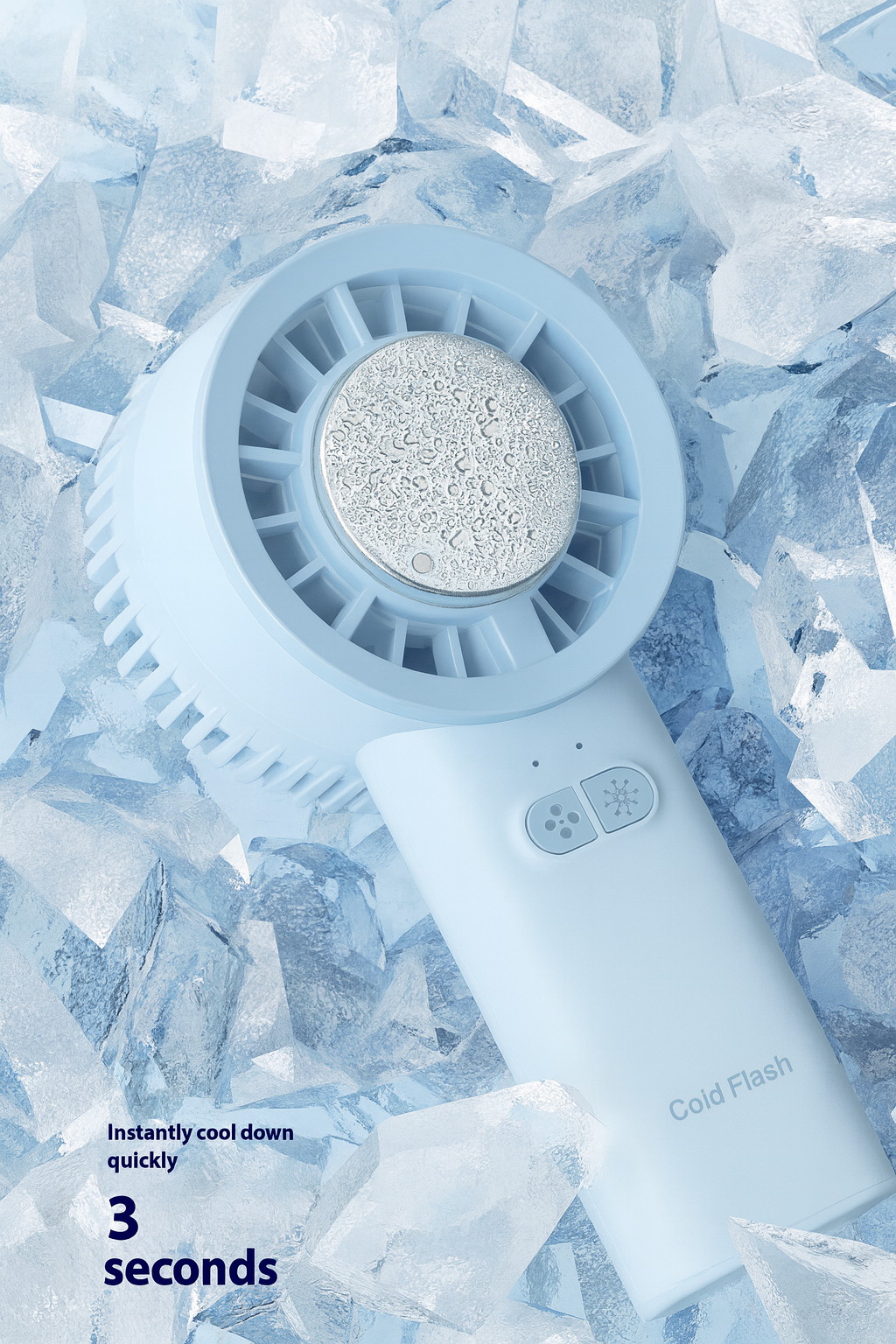 Ice Cold Flash Portable Power Fan