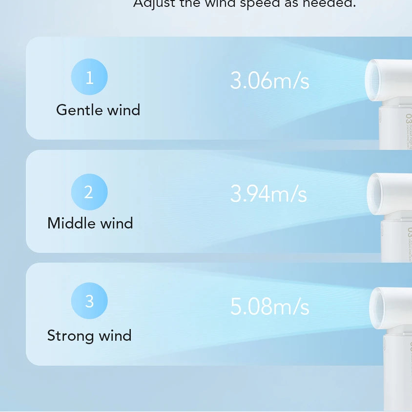 IMYCOO High Speed Portable Turbo 4000Mah Pocket Handheld Fan Wholesale Custom Electric Rechargeable USB Mini Handy Fan