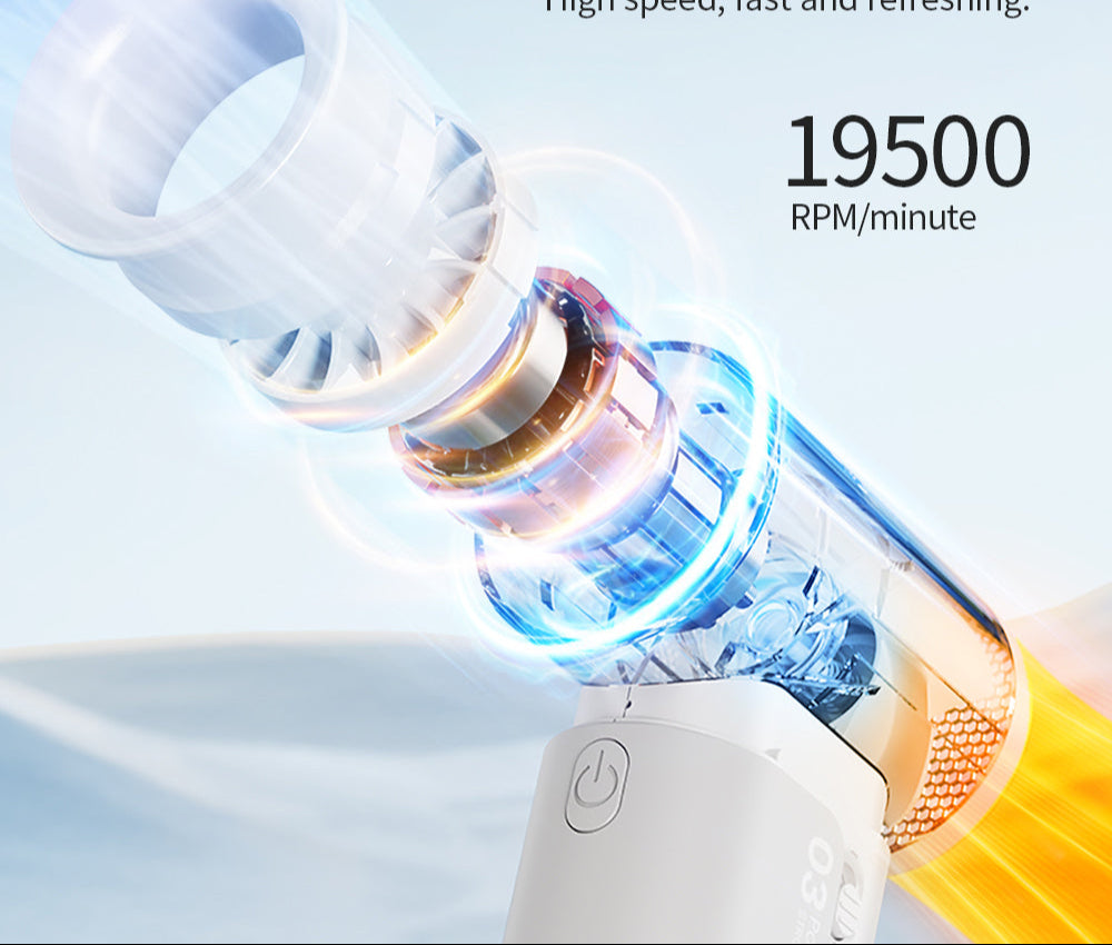 IMYCOO High Speed Portable Turbo 4000Mah Pocket Handheld Fan Wholesale Custom Electric Rechargeable USB Mini Handy Fan